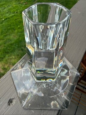 Authentic Tiffany & Co crystal candle holder